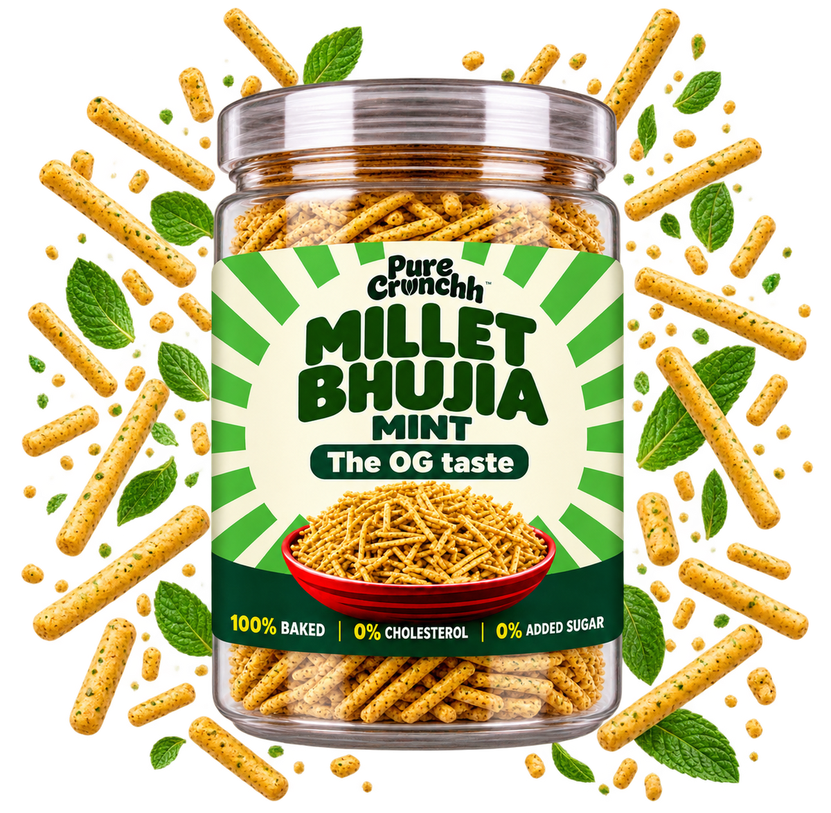 Mint Baked Millet Bhujia