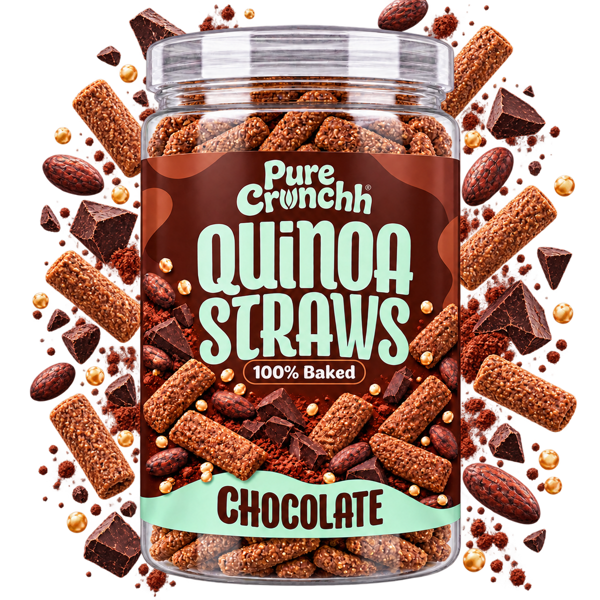 Chocolate Baked Quinoa Straws
