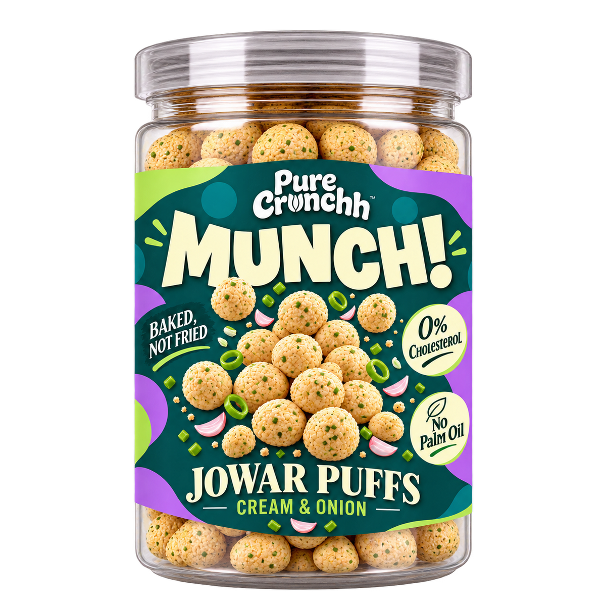Cream & Onion Jowar Puffs