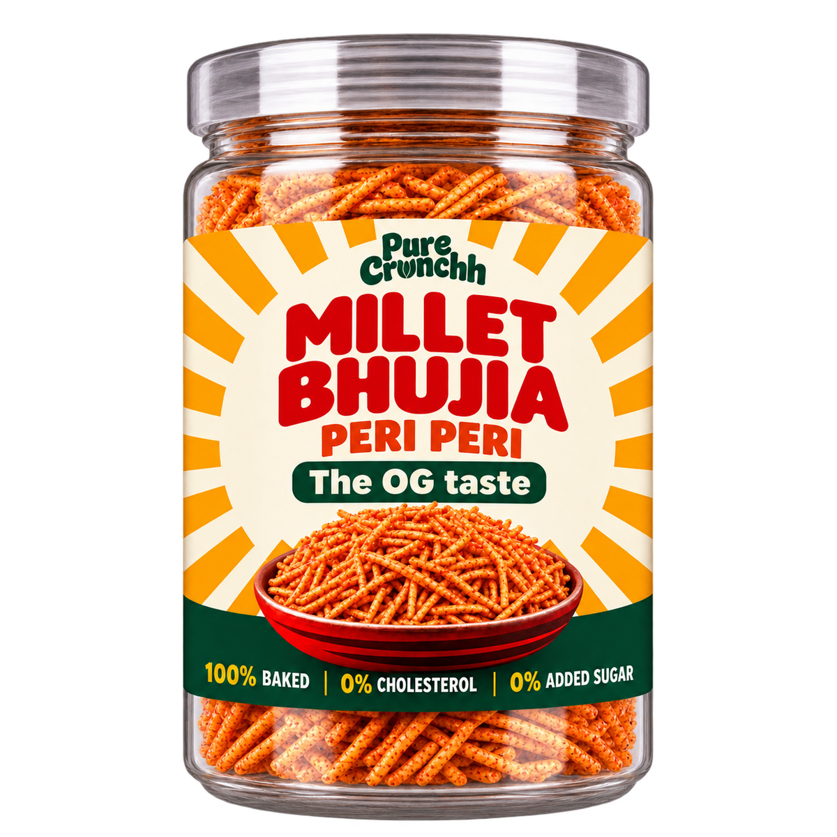 Peri Peri Baked Millet Bhujia