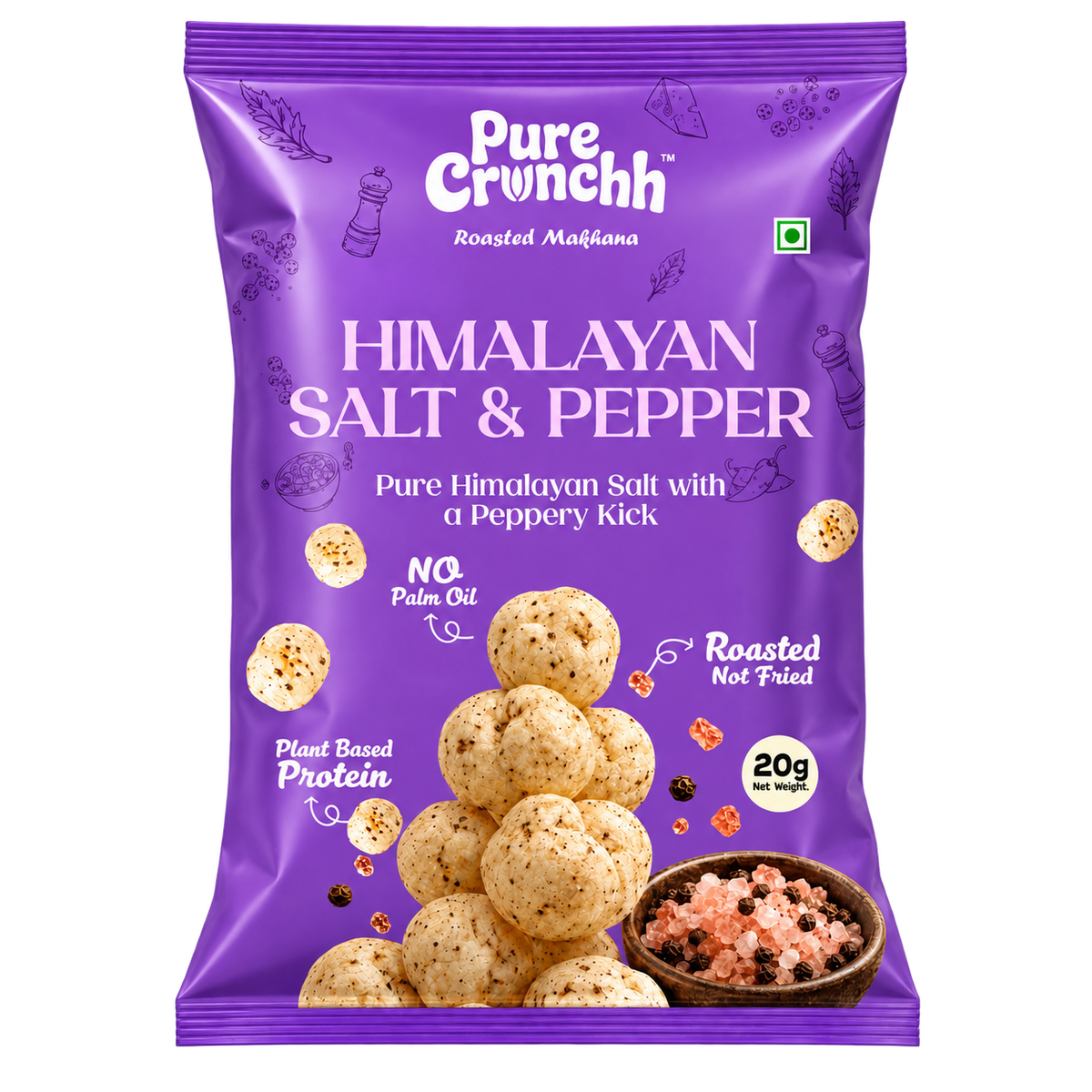 Himalayan Salt & Pepper Roasted Makhana