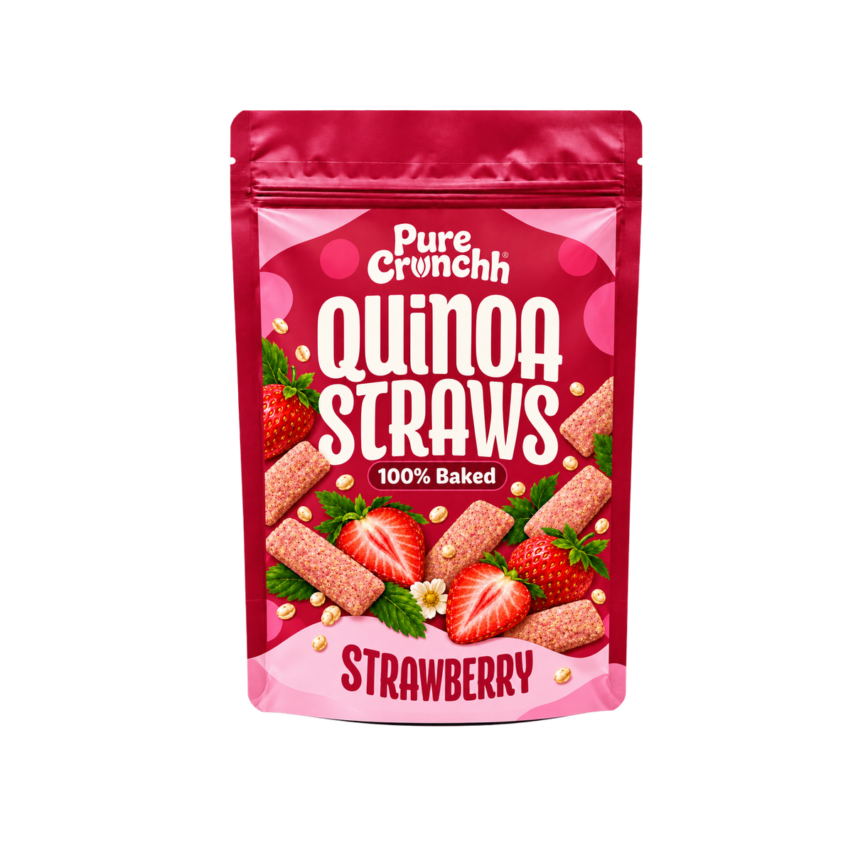 Strawberry Baked Quinoa Straws